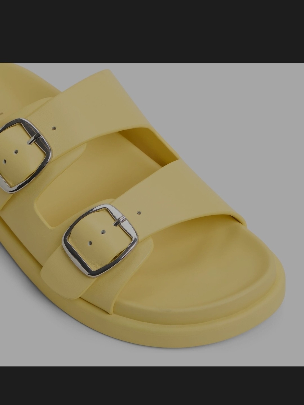 Aldo Bohochic Yellow Sandals,Slip On Slide,Double-Buckle,41